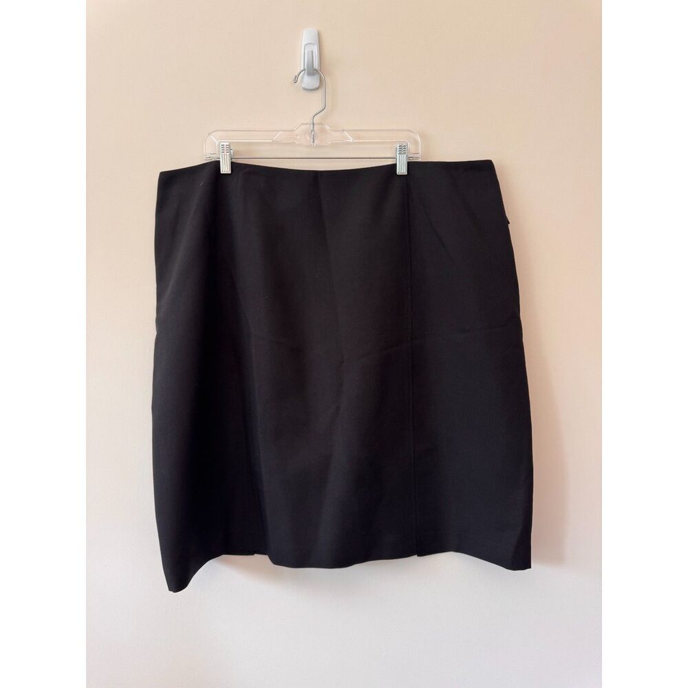 Evan-Picone Women's Plus Black Pencil Skirt 24W